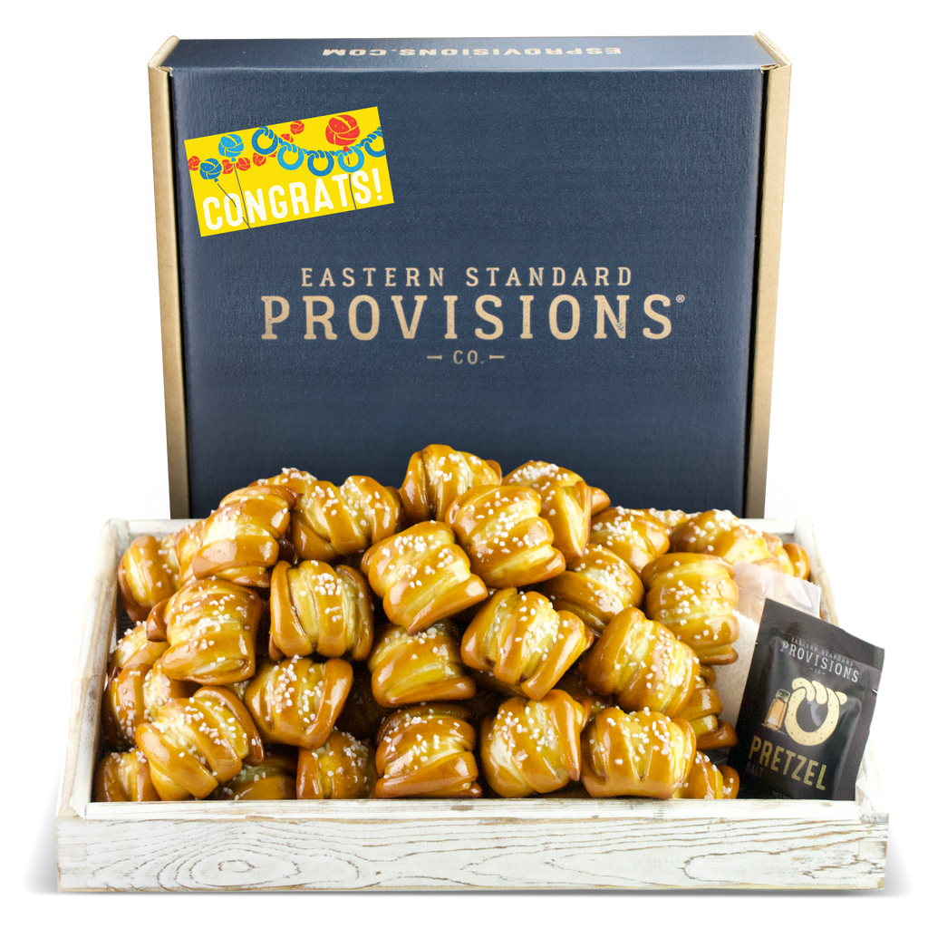 One-Timer Bites Soft Pretzel Box - Congratulations